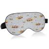 Watercolor Bee Sleep Mask, Lightweight, Soft, Breathable, Adjustable Strap, Blackout Eye Mask for Women and Men, Travel and Nighttime Sleep view 1