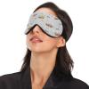 Watercolor Bee Sleep Mask, Lightweight, Soft, Breathable, Adjustable Strap, Blackout Eye Mask for Women and Men, Travel and Nighttime Sleep view 3