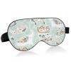 Cute Elephant and Llama Sleep Mask, Soft, Breathable, Adjustable Blackout Eye Mask for Women and Men view 1