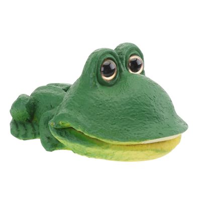 Green Resin Oxygen Frog Aquarium Air Stone Decor