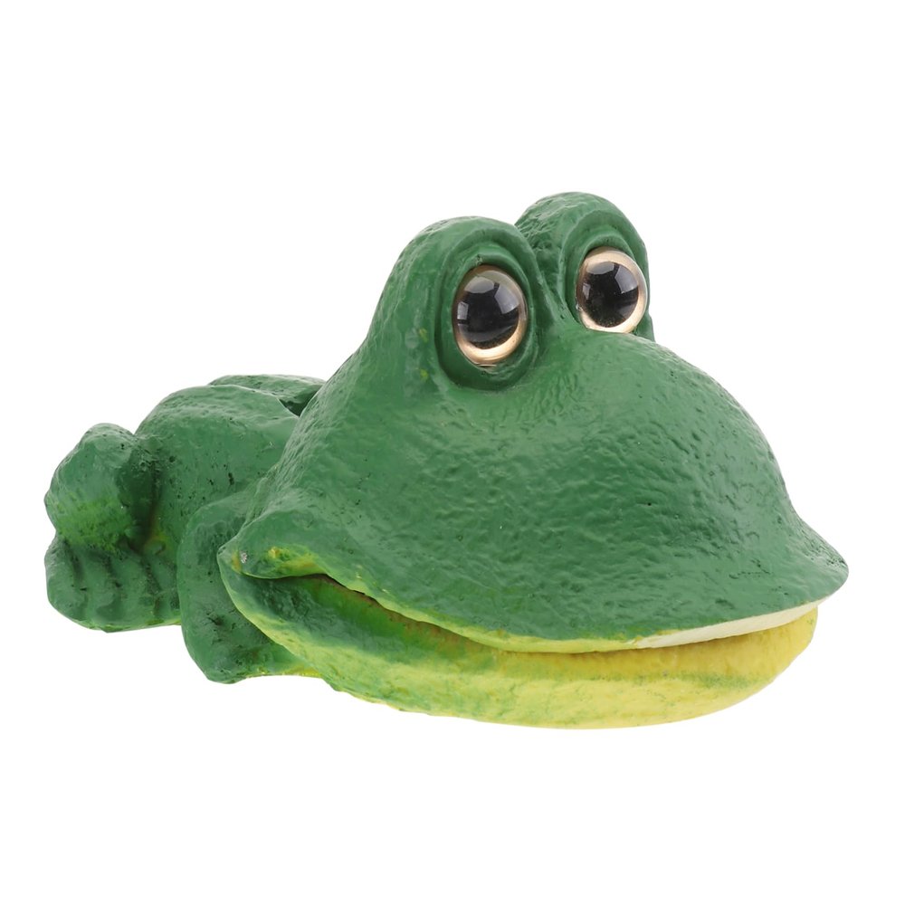 Green Resin Oxygen Frog Aquarium Air Stone Decor
