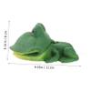 Green Resin Oxygen Frog Aquarium Air Stone Decor view 3