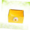 Hanging Rabbit Bowl with Screw Mount, Square, Yellow view 3