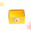 Hanging Rabbit Bowl with Screw Mount, Square, Yellow view 4