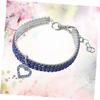 ABOOFAN Pet Crystal Collar with Heart Pattern view 4