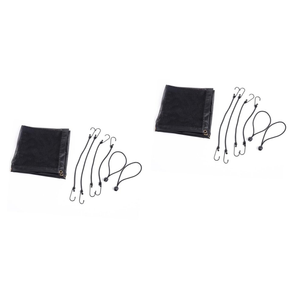 minkissy 2-Piece Car Backseat Pet Barrier Safety Net, Black