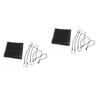 minkissy 2-Piece Car Backseat Pet Barrier Safety Net, Black view 1