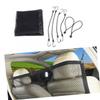 minkissy 2-Piece Car Backseat Pet Barrier Safety Net, Black view 3