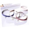 FRCOLOR Heart Pattern Adjustable Crystal Pet Collar view 2