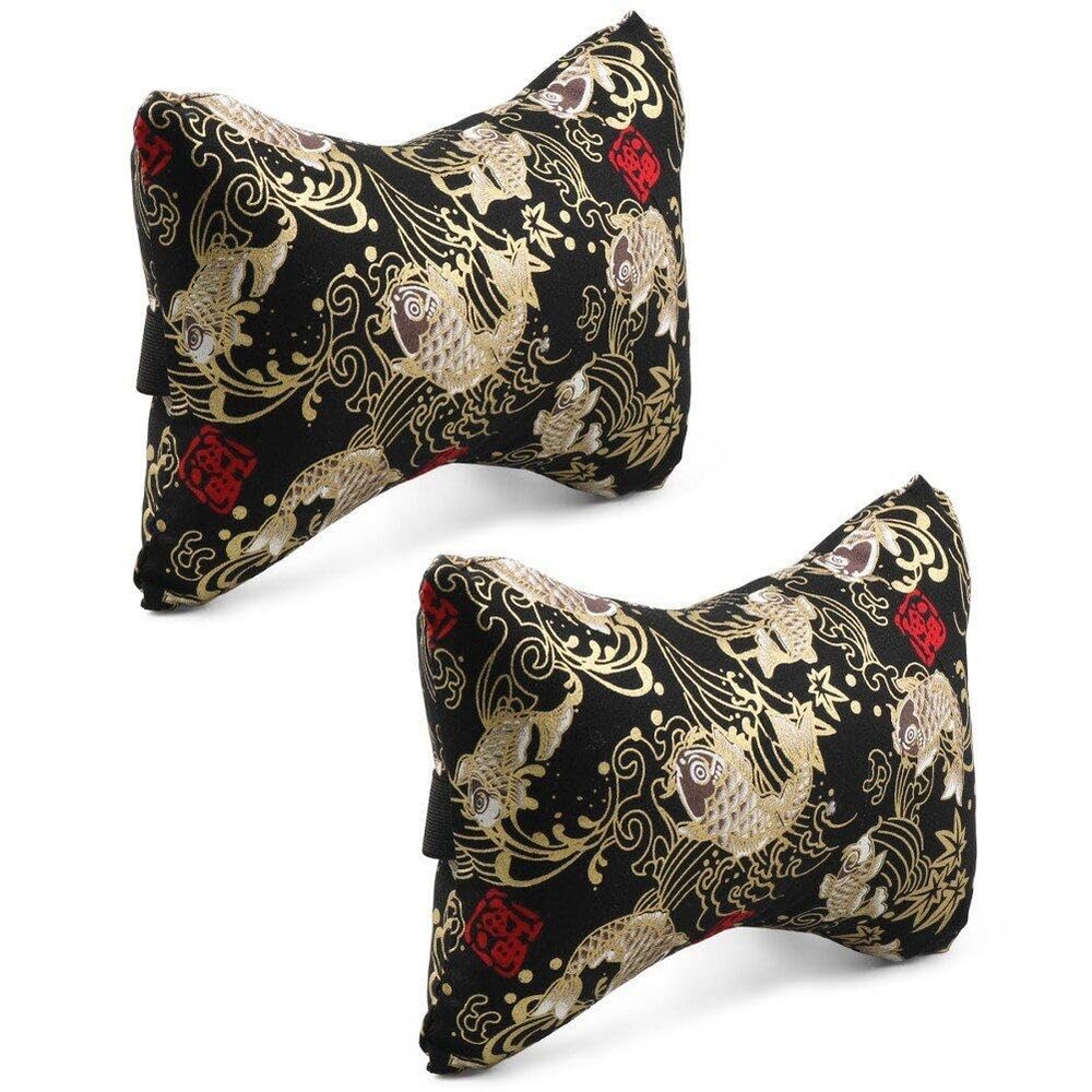 2-Pack Japanese-Style Car Seat Neck Pillows