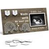 EURSET Baby Sonogram Picture Frame, Countdown Weeks, Standard Photo, 4 x 3 in, Pregnancy Announcement and Baby Shower Gift view 1