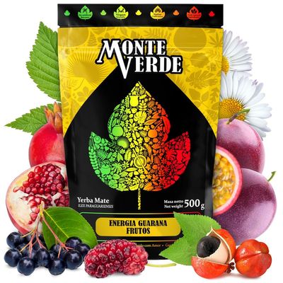 Brazilian Yerba Mate Tea with Guarana and Herbs, 500 g