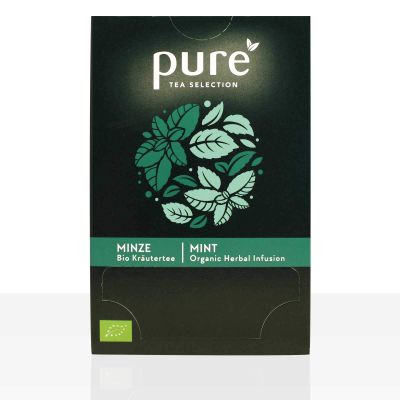 PURE Tea Selection Peppermint Herbal Tea, 6 x 25 Tea Bags