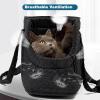 DECORN Portable Pet Carrier for Small Dogs and Cats, Breathable Soft Pet Bag with Pockets, Foldable Travel Carrier, Black view 4