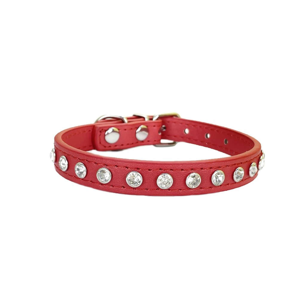 Newtensina Cute Dog Collar with Diamonds for Cats & Small Dogs