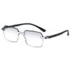 Lanomi 3-Pair Rimless Reading Glasses, Blue-Light Filter, Diamond-Cut, Gray Gradient Lens, +2.5 view 1