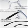 Lanomi 3-Pair Rimless Reading Glasses, Blue-Light Filter, Diamond-Cut, Gray Gradient Lens, +2.5 view 4