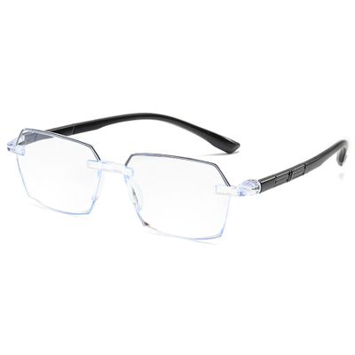Lanomi 3-Pair Rimless Reading Glasses, Blue-Light Filter, +3.5