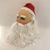 Qianderer Santa Claus Latex Mask with White Beard and Red Hat view 3