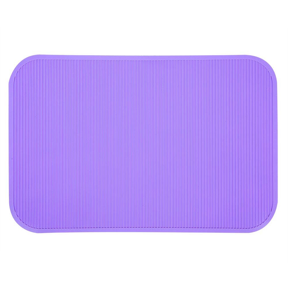 Non-Slip Rubber Pet Grooming Mat, Purple