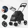 Clearance Small Dog Stroller with Rain Cover and Cup Holder view 2
