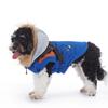 Warm, Lightweight Waterproof Dog Jacket with Hoodie, Reflective Stripes, Style 6 Blue-Brown, XL view 4