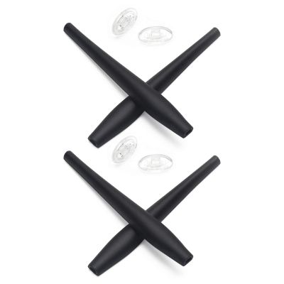 Mryok Replacement Earpieces for Oakley Crosshair 2.0 Sunglasses, Black/Black, One Size