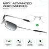 Mryok Replacement Earpieces for Oakley Crosshair 2.0 Sunglasses, Black/Black, One Size view 3