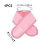 4-Piece Spa Facial Headbands, Adjustable Towel Wraps for Washing, Showering, Makeup, Sports and Yoga view 2