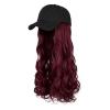 Women's Baseball Cap Wig with Long Curly Hair view 1