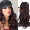 Women's Baseball Cap Wig with Long Curly Hair view 3