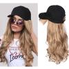 Women's Baseball Cap Wig with Long Curly Hair view 4