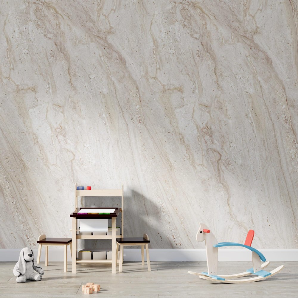 dedeco Children's Room Wall Panel, Wallpaper Alternative, Marble V9, 250 x 100 cm