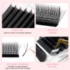 NATUHANA Sandwich Clover W-Shape Dual-Core 3D Pre-Made Lash Extensions, 0.07 mm LU Curl, 8–14 mm Mixed Tray view 4
