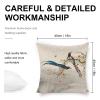 Icotoibabie Linen Pillow Cover, Red Magpie, 45.7 x 45.7 cm view 2