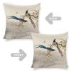 Icotoibabie Linen Pillow Cover, Red Magpie, 45.7 x 45.7 cm view 3