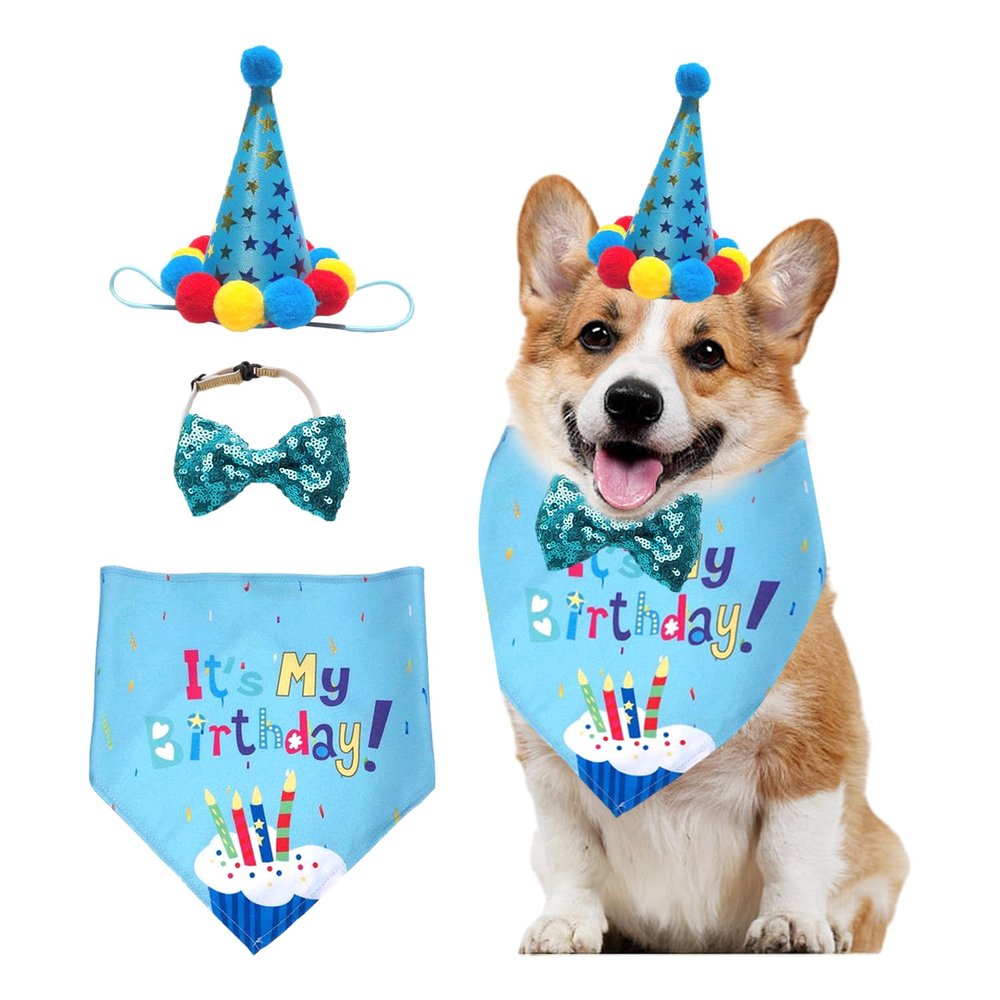 3-Piece Pet Birthday Party Set