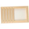 DIY Wooden Clay Craft Frames for Kids, 5-Piece Set, Khaki view 1