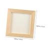 DIY Wooden Clay Craft Frames for Kids, 5-Piece Set, Khaki view 2