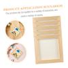 DIY Wooden Clay Craft Frames for Kids, 5-Piece Set, Khaki view 3