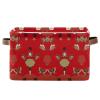 KAAVIYO Red Floral Butterfly Storage Box and Organizer view 1