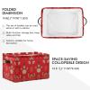 KAAVIYO Red Floral Butterfly Storage Box and Organizer view 3