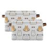 Plaid Kitten Storage Basket for Toys and Laundry view 2