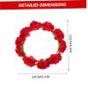 Amosfun 1-Piece Artificial Rose Flower Headband for Girls view 3