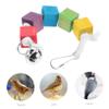 ABOOFAN Parrot Wooden Toy with Bells view 2