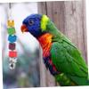 ABOOFAN Parrot Wooden Toy with Bells view 3