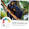 ABOOFAN Parrot Wooden Toy with Bells view 4