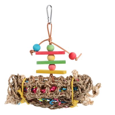 ABOOFAN Wooden Chew Toy for Parrots