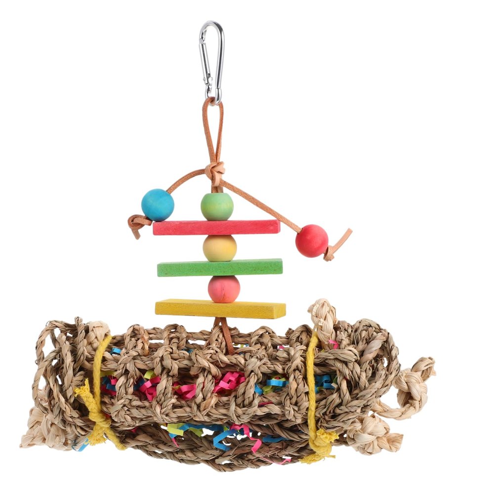 ABOOFAN Wooden Chew Toy for Parrots