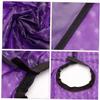 Waterproof Hairdressing Cape for Hairdressers, Short, Purple, Wipe-Clean view 2